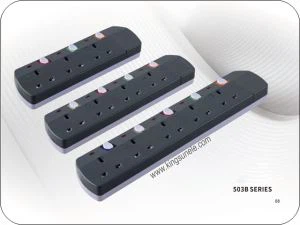 Extensie soclu 3 Gang Regatul Unit de uz casnic standard