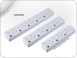 Extensie soclu 5 Gang Regatul Unit de uz casnic standard