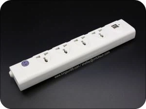 Extensie soclu 5 bandă cu utilizare USB la domiciliu