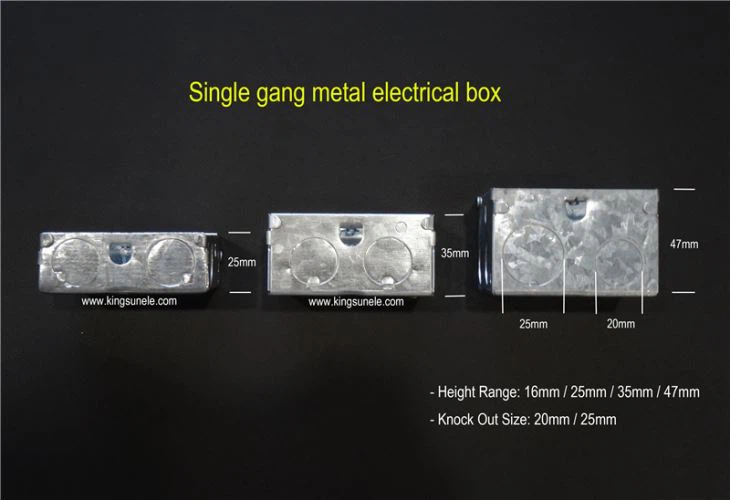 Two Gang Electrical Metal Box