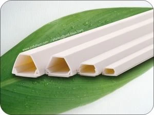 PVC Cablu Trunking Plastic Trunking Flame Proof